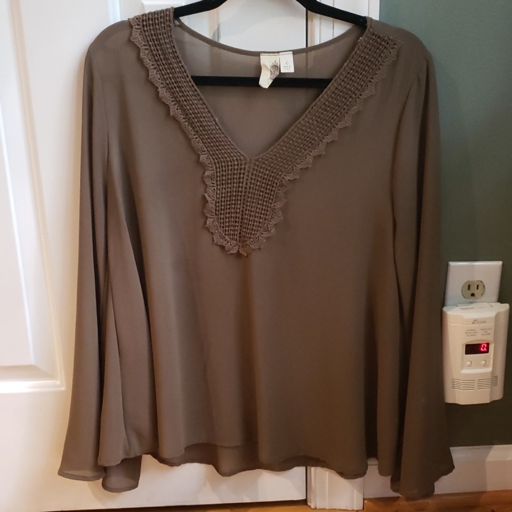 Olive green blouse